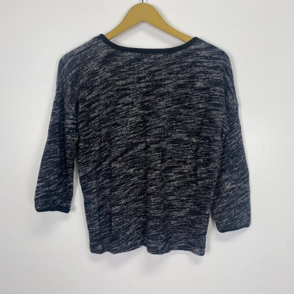 Madewell  Black Marled Shadetree Sweater - Picture 8 of 9